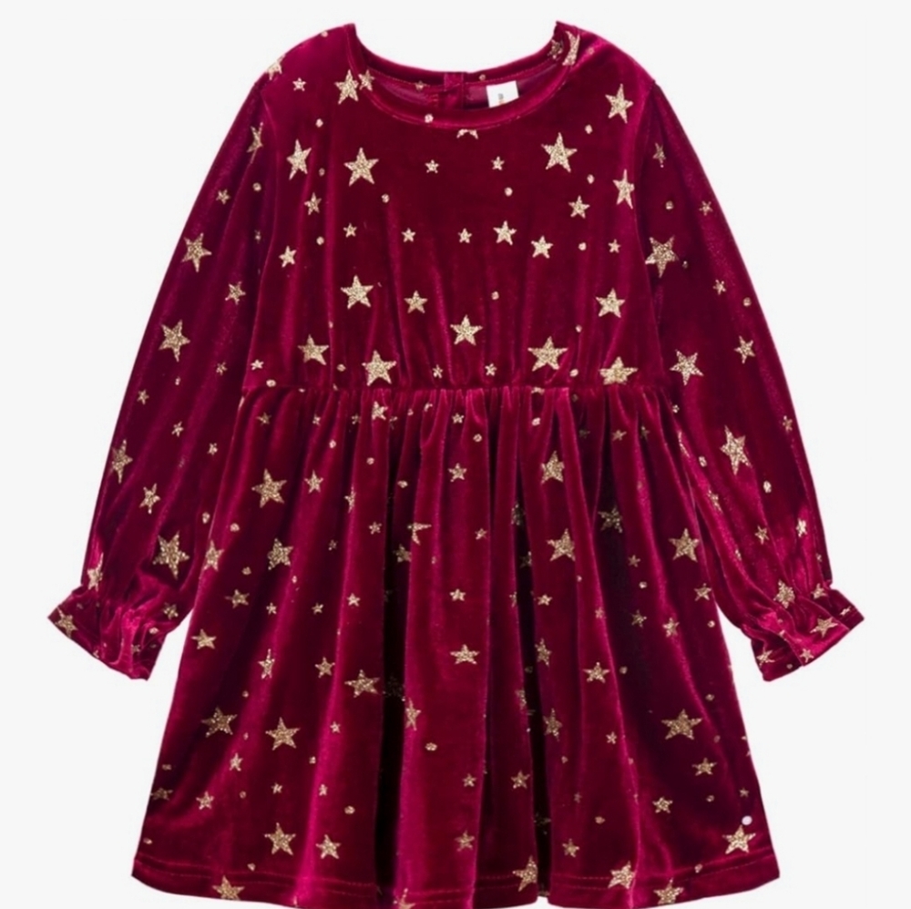 Mud Kingdom Fashion Velvet Dress for Girls Lace Peter Pan Collar Long Sleeve
